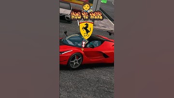 How to make 🧑‍🎨 ferrari logo - Car Parking Multiplayer #carparkingmultiplayer #carparking