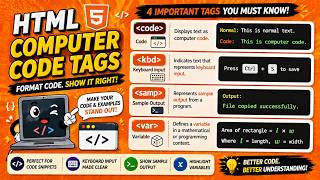 HTML-5 || COMPUTER CODE TAGS || TUTORIAL.
