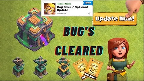 Clash of Clans update 2021 |optional update| coc bugs glithches crash coc not opening problem