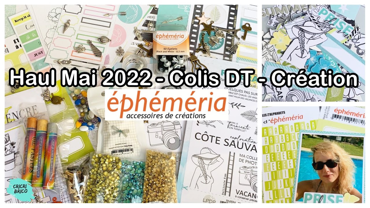 Haul scrapbooking Ephemeria - Création Riviera avec les papiers de Pandore