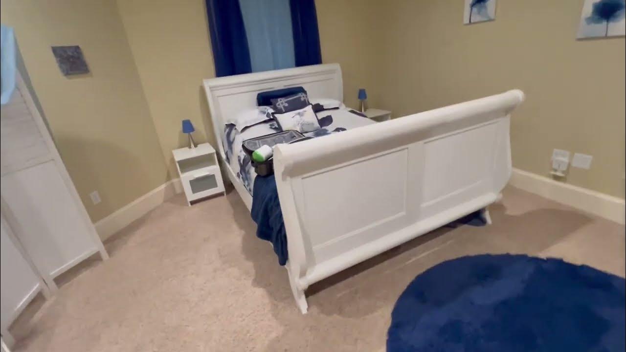 White Sleigh Bed Frame on  