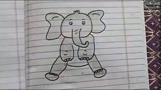 Easy & Cute Elephant Drawing 🐘 | Beautiful Elephant Tutorial Step by Step