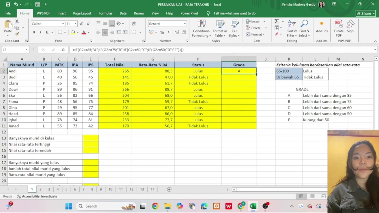 Perbaikan uas pengantar aplikasi komputer SHEET 1