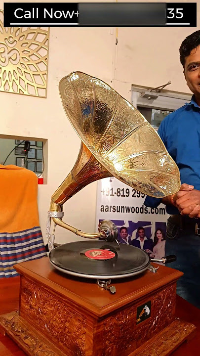 Gramophone Player Working Phonograph Record Player
