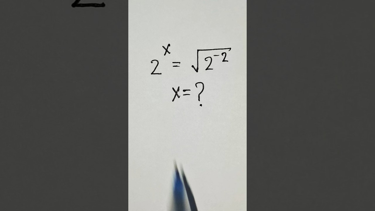 Interesting math problem : x=? 