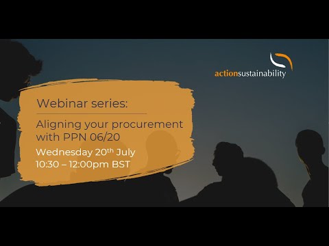 Webinar: Aligning your procurement with PPN 06/20