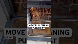 Move In Cleaning Punch List #moveincleaning #moveoutclean #cleaningroutine