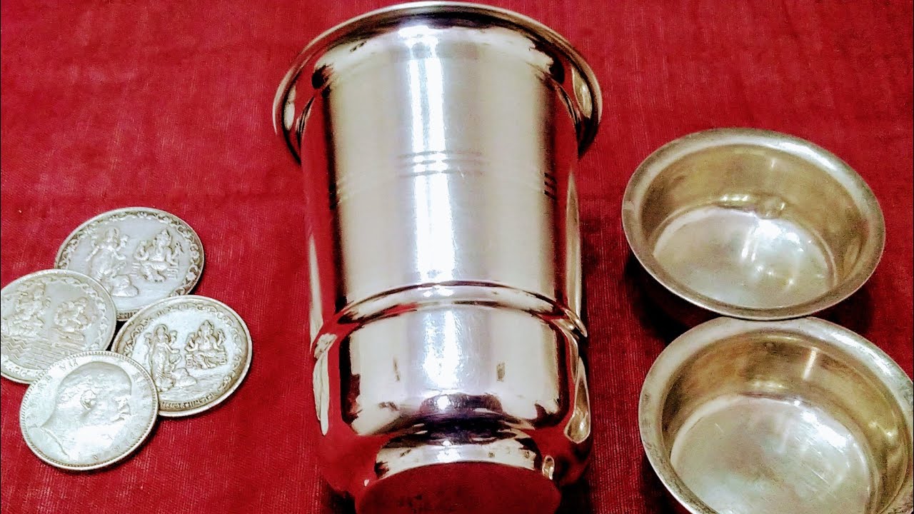 How To Clean Silver Items Easy Way to Clean Silver Vessels YouTube