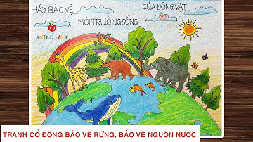 VẼ TRANH BẢO VỆ RỪNG | VẼ TRANH BẢO VỆ MÔI TRƯỜNG SỐNG CỦA ĐỘNG VẬT | BẢO VỆ MÔI TRƯỜNG| #smileart