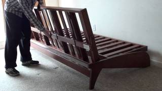 DIllion Cherry Wall Hugger Futon Frame