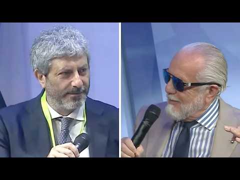 Video ROBERTO FICO interrotto da DE LAURENTIIS Dibattito col Presidente della Regione Campania