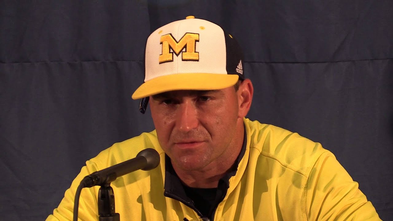 Michigan Coaches & Players Louisville NCAA Regional PostGame 5302015