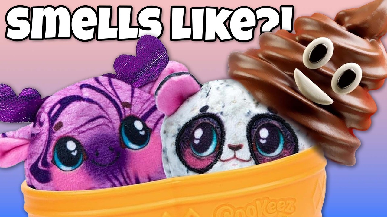 Ermm?! Cookeez Makery Yum Yumz Ice Cream Plushies with Satisfying