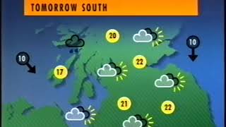 BBC1 Reporting Scotland, Weather,  6 July 1992