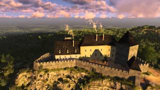 Tátika vára - XV. század - Rekonstrukciós elképzelés - TESZTVIDEÓ