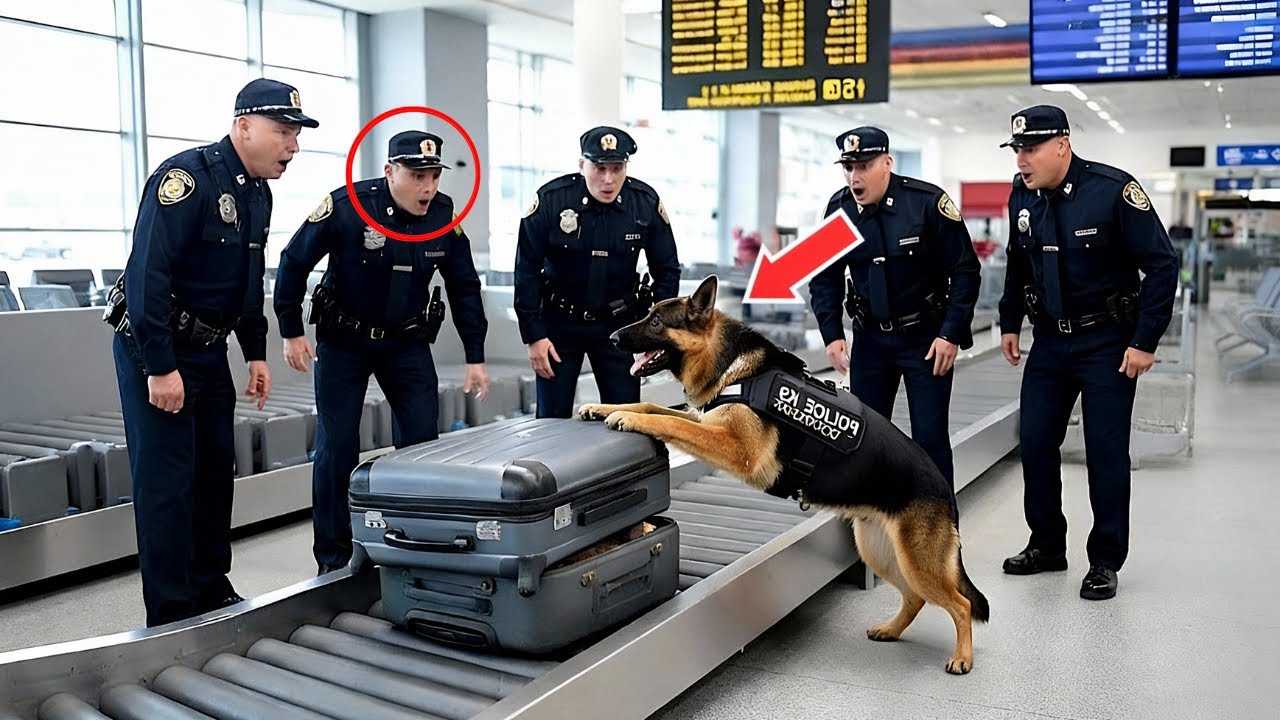 A Police Dog Bites A Suitcase At The Airport – Seconds Later, The Airport Went Silent!