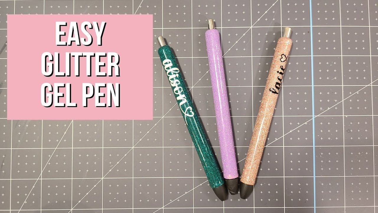 How To: Lettering With GLITTER Gel Pens! (Easy & Fun Tutorial for