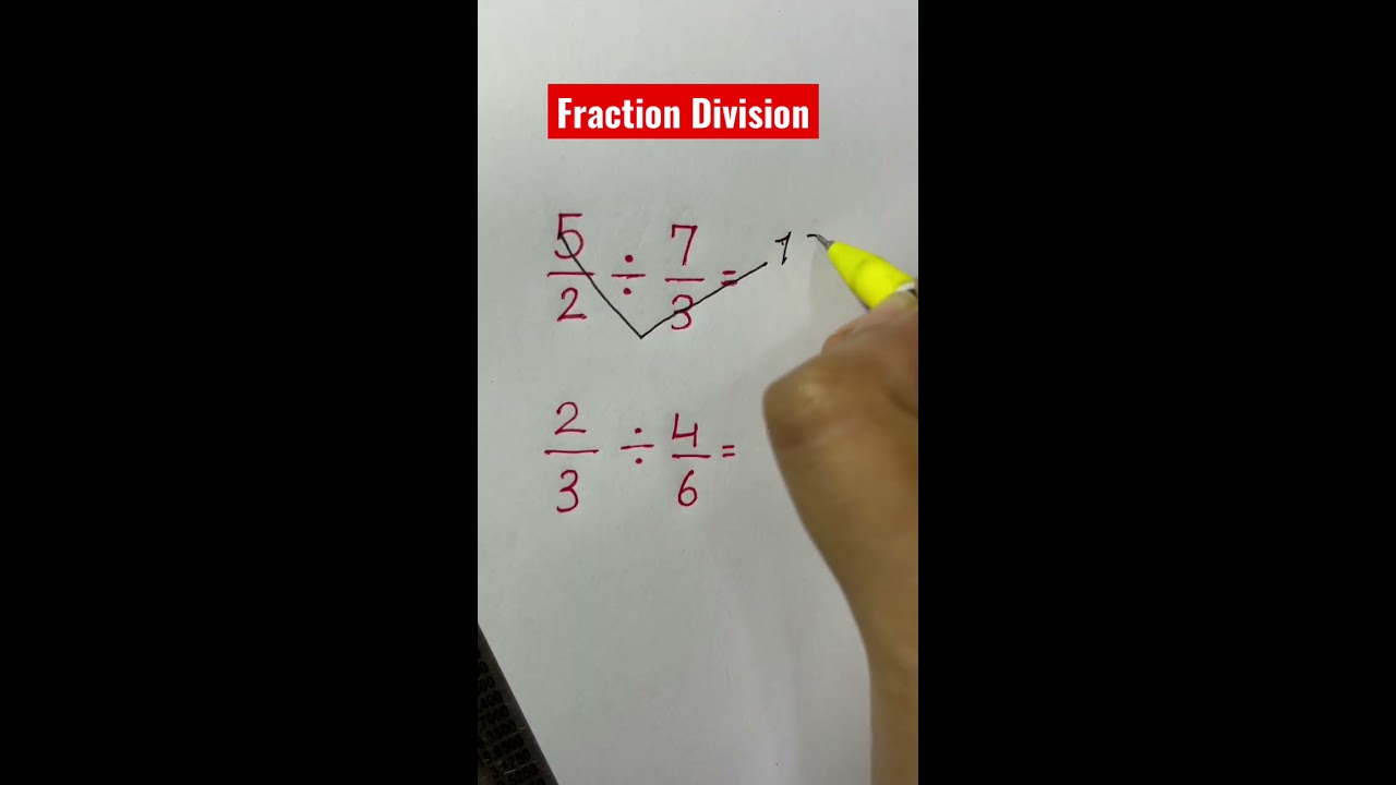 How To Divide Fractions 