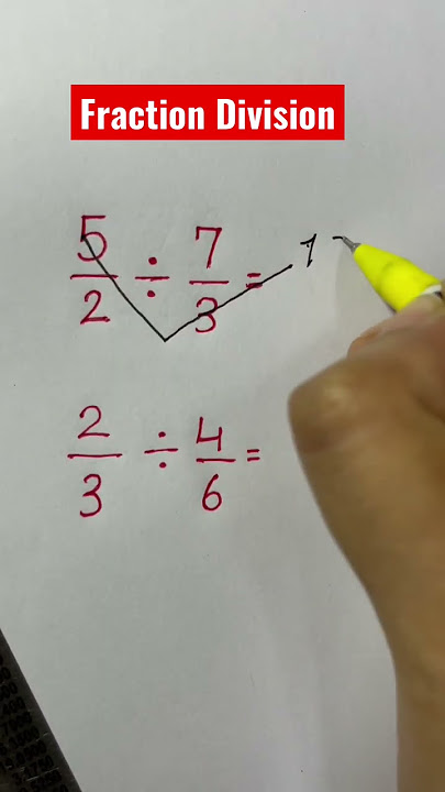 How to divide fractions?