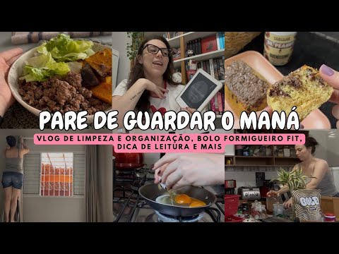 VLOG de rotina | Limpeza e organização, dica de leitura, bolo formigueiro fit e mais