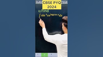 Q) Integration ∫ sin^3 (x) e^log( cos x )  dx  #class12 #cbse #maths  #integration #cbse2026 #maths