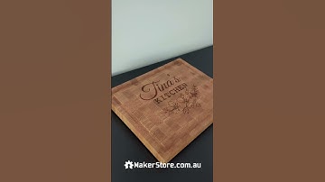 Stunning oak end-grain cutting board made by OutBack CNC Machine