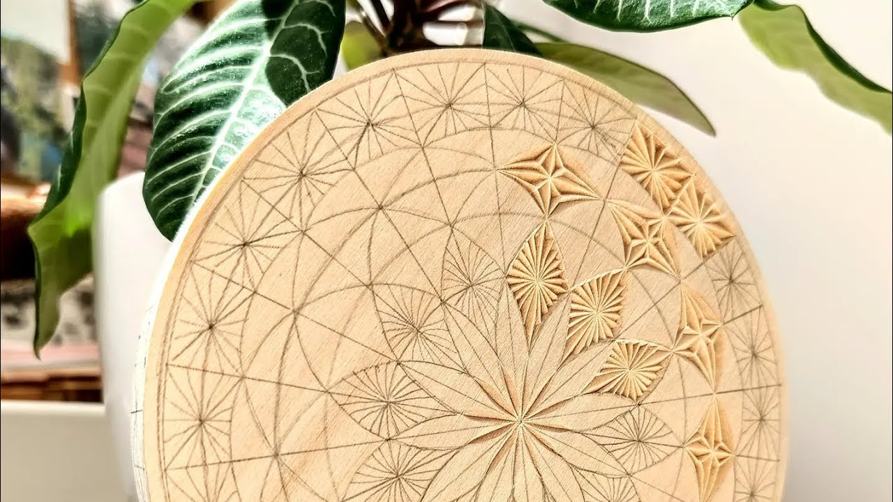 Zencarving Making a pattern for chip carving YouTube