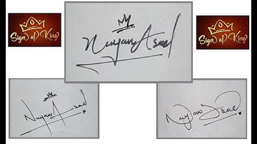 How to Draw Signature like a Billionaire (For Alphabet "N") - Signature for Name " Nayan Asad "