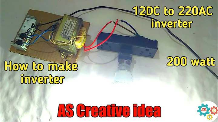 How to make 12v DC to 220v AC inverter | Using 13007 Transistor | AS Creative idea.