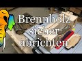 Brennholz abrichten (mit eigener Vorrichtung)