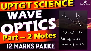 Wave Optics Part 2 : Refraction of Wavefront Coherent and incoherent | superposition of waves.