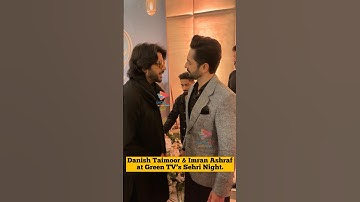 Danish Taimoor & Imran Ashraf at Green TV’s Sehri Night. #danishtaimoor #imranashraf