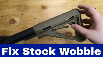 How to fix stock wobble on m4 m16 and ar15 style buffer tubes