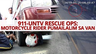 911-UNTV Rescue Ops: Motorcycle Rider ran over by a Van along EDSA
