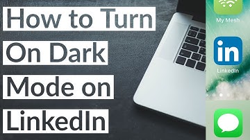 How to Turn Dark Mode On LinkedIn 2022 Tutorial Walkthrough