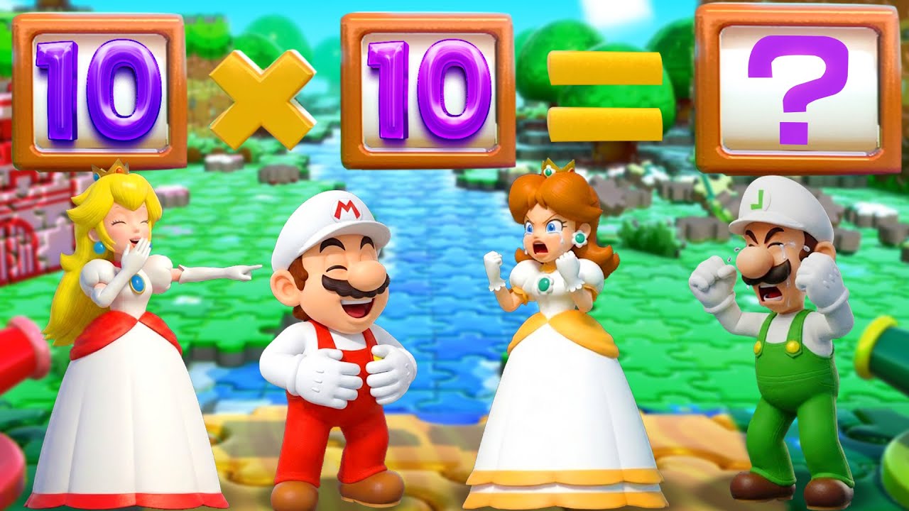 【スーパーマリオパーティ】最強は誰だ！？ピーチ vs マリオ vs デイジー vs ルイージ 白熱バトル！4K UHD (2160P)