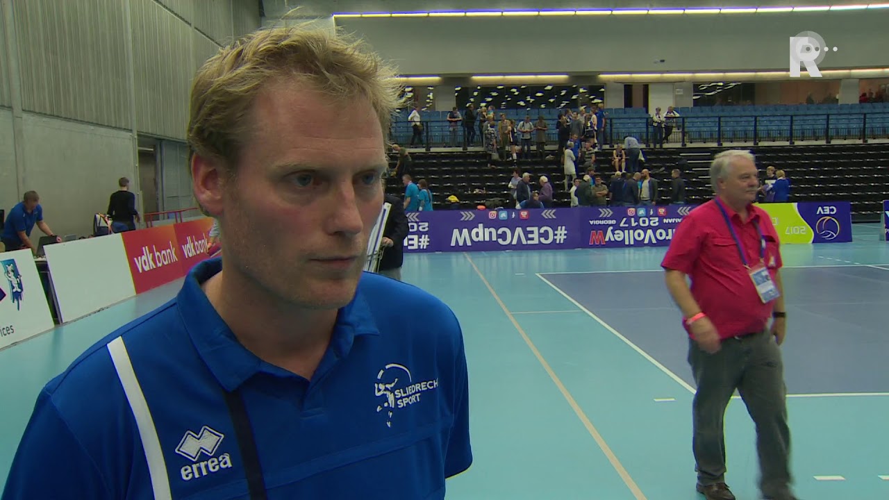 Trainer Matt van Wezel na de 31 winst tegen Asterix YouTube