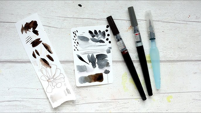 Fueled by Clouds & Coffee: Mini Review: Pentel Fude-Hajime Brush Pen