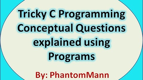 C Programming Tricky Interview Questions | Input Output Mistakes and Useful Concepts 2