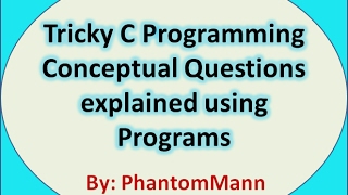C Programming Tricky Interview Questions | Input Output Mistakes and Useful Concepts 2