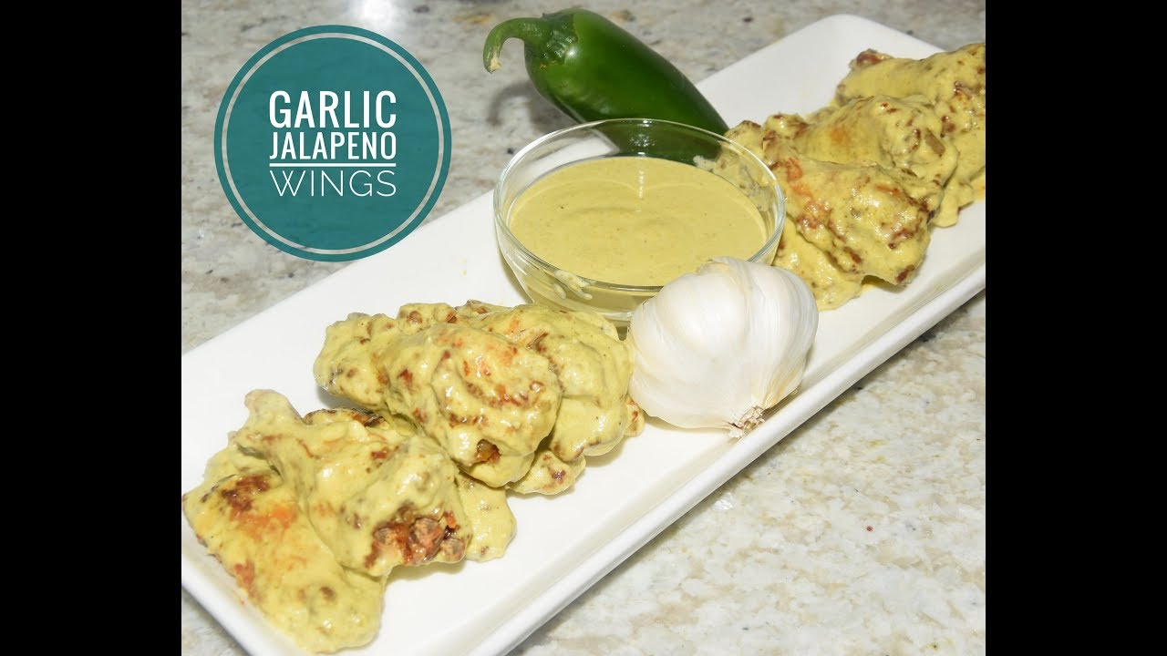 Garlic Jalapeno Chicken Wings Recipe Game Day Appetizers Wing Sauce