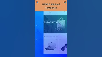 5 Best HTML5 Minimal Templates #htmltemplate #ecommercetemplate