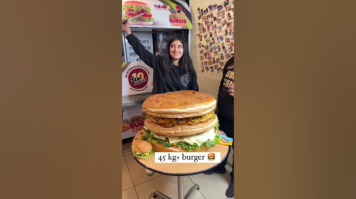 Duniya ka Sabse Bada BURGER | Chahat Anand #shorts