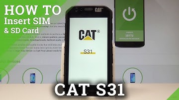 How to Insert SIM and SD in CAT S31 - Set Up Nano SIM and Micro SD |HardReset.info