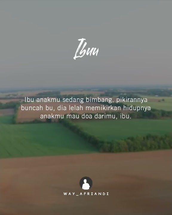 Story!!! Kasih ibu sepanjang jaman....