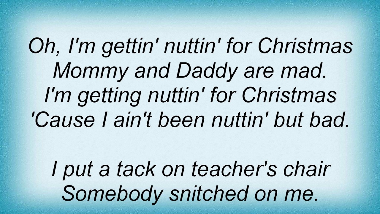 Sugarland - Nuttin' For Christmas Lyrics - YouTube