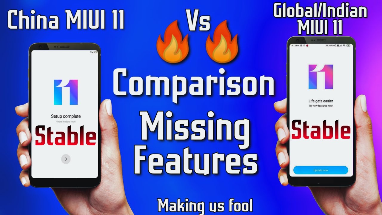 COMPARISON China MIUI 11 Vs Global/Indian MIUI 11 Missing features - Xiaomi Cheating US🔥🔥
