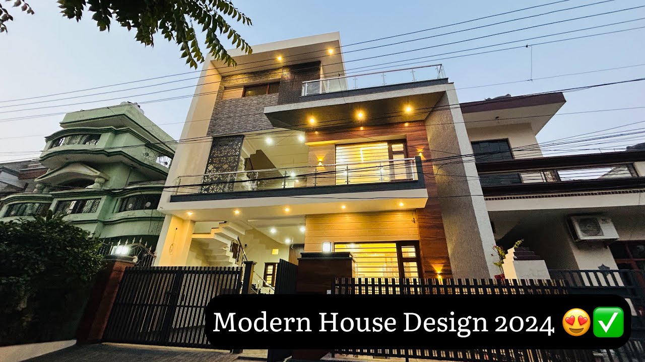 inside-luxurious-200-gaj-house-tour-double-story-5bhk-modern-elevation