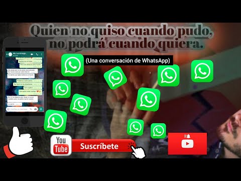 ~Quien no quiso cuando pudo, no podrá cuando quiera.
(Una conversación de WhatsApp)