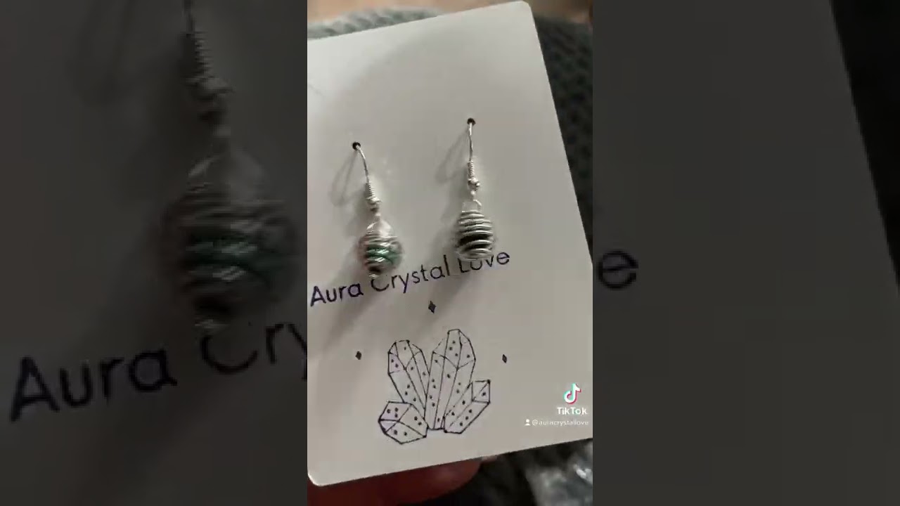 Malachite earrings